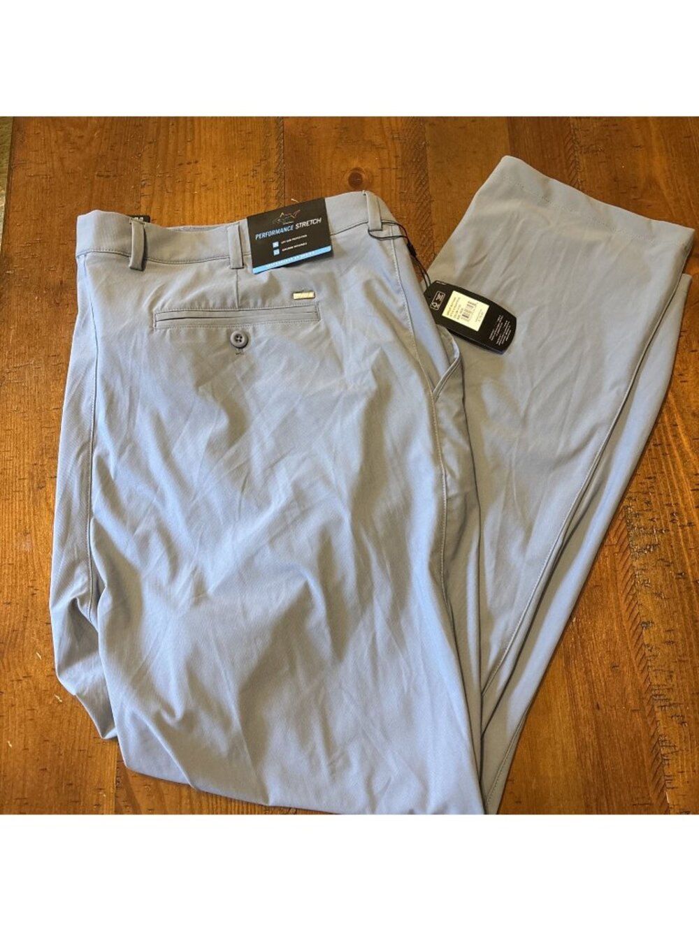 Greg Norman Light Gray Golf Performance Pants Size 40 X 30 NWT Sun Pertection